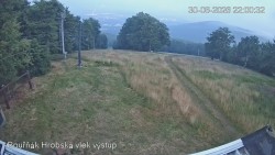 Vrchol Bouřňák, pohled na jih