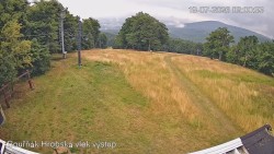 Vrchol Bouřňák, pohled na jih