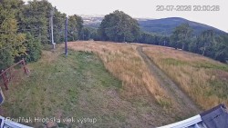 Vrchol Bouřňák, pohled na jih