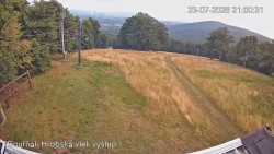 Vrchol Bouřňák, pohled na jih