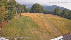 Vrchol Bouřňák, pohled na jih