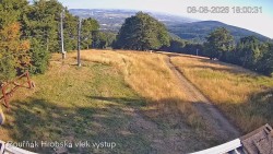 Bouřňák-szczyt, widok na południe