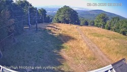 Bouřňák-szczyt, widok na południe