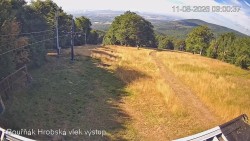 Vrchol Bouřňák, pohled na jih
