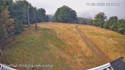 Vrchol Bouřňák, pohled na jih