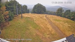 Vrchol Bouřňák, pohled na jih
