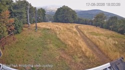 Vrchol Bouřňák, pohled na jih