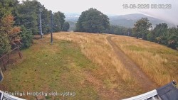 Vrchol Bouřňák, pohled na jih