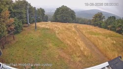 Vrchol Bouřňák, pohled na jih