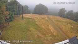Vrchol Bouřňák, pohled na jih