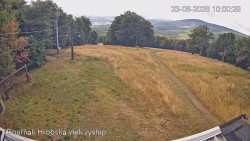 Vrchol Bouřňák, pohled na jih