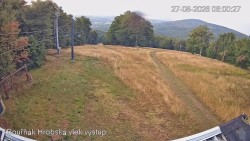 Vrchol Bouřňák, pohled na jih