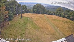 Vrchol Bouřňák, pohled na jih