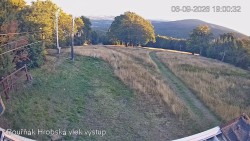 Vrchol Bouřňák, pohled na jih