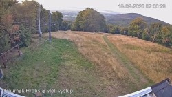 Vrchol Bouřňák, pohled na jih