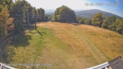 Vrchol Bouřňák, pohled na jih