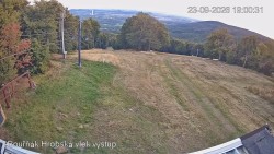 Bouřňák-szczyt, widok na południe