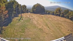 Vrchol Bouřňák, pohled na jih