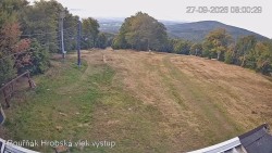 Vrchol Bouřňák, pohled na jih