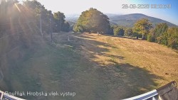 Vrchol Bouřňák, pohled na jih
