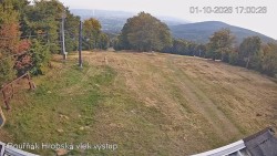Vrchol Bouřňák, pohled na jih