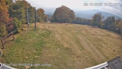 Vrchol Bouřňák, pohled na jih