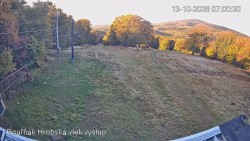 Vrchol Bouřňák, pohled na jih