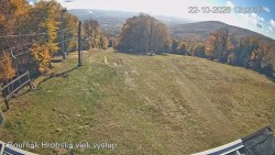 Vrchol Bouřňák, pohled na jih
