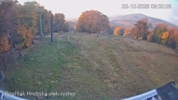 Vrchol Bouřňák, pohled na jih