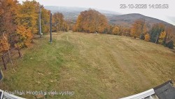 Vrchol Bouřňák, pohled na jih