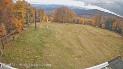Vrchol Bouřňák, pohled na jih
