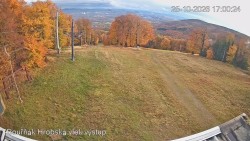 Vrchol Bouřňák, pohled na jih