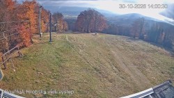 Vrchol Bouřňák, pohled na jih
