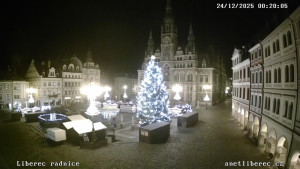 Město Liberec - Náměstí Dr. Edvarda Beneše - 24.12.2025 v 00:15