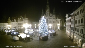 Město Liberec - Náměstí Dr. Edvarda Beneše - 24.12.2025 v 02:45