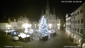 Město Liberec - Náměstí Dr. Edvarda Beneše - 24.12.2025 v 03:45