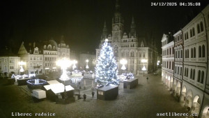 Město Liberec - Náměstí Dr. Edvarda Beneše - 24.12.2025 v 04:30