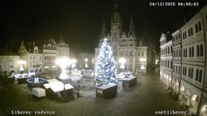 Město Liberec - Náměstí Dr. Edvarda Beneše - 24.12.2025 v 04:45