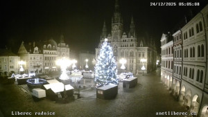 Město Liberec - Náměstí Dr. Edvarda Beneše - 24.12.2025 v 05:00