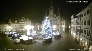 Město Liberec - Náměstí Dr. Edvarda Beneše - 24.12.2025 v 05:15
