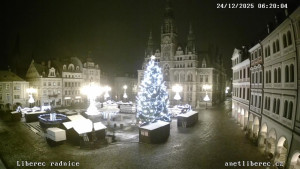 Město Liberec - Náměstí Dr. Edvarda Beneše - 24.12.2025 v 06:15