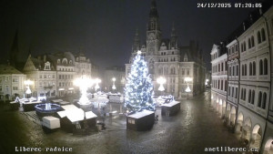 Město Liberec - Náměstí Dr. Edvarda Beneše - 24.12.2025 v 07:15