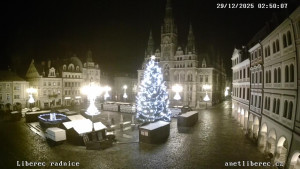 Město Liberec - Náměstí Dr. Edvarda Beneše - 29.12.2025 v 02:45