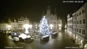 Město Liberec - Náměstí Dr. Edvarda Beneše - 29.12.2025 v 05:45