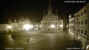 Město Liberec - Náměstí Dr. Edvarda Beneše - 13.3.2026 v 04:45