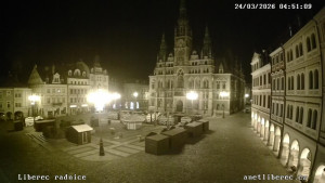Město Liberec - Náměstí Dr. Edvarda Beneše - 24.3.2026 v 04:45