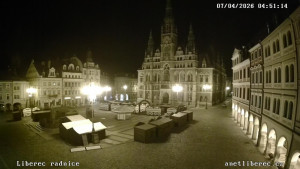 Město Liberec - Náměstí Dr. Edvarda Beneše - 7.4.2026 v 04:45