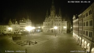 City of Liberec - Dr. Edvard Beneš Square - 1.8.2026 v 02:45 City of Liberec - Dr. Edvard Beneš Square - 1.8.2026 v 02:45
