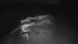 Modrá sjezdovka - dojezd k lanové dráze