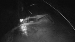 Modrá sjezdovka - dojezd k lanové dráze